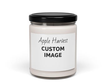 Anpassat bildljus sojaljus, 237 ml | Personligt fotodoftljus