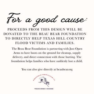 Texas Hill Country Flood Relief T-Shirt, Comfort Colors Christian Tee Bild 3