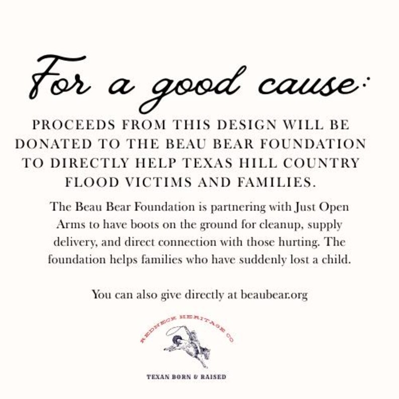 Texas Hill Country Flood Relief T-Shirt, Comfort Colors Christian Tee Bild 3