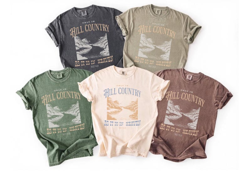 Texas Hill Country Flood Relief T-Shirt, Comfort Colors Christian Tee Bild 6