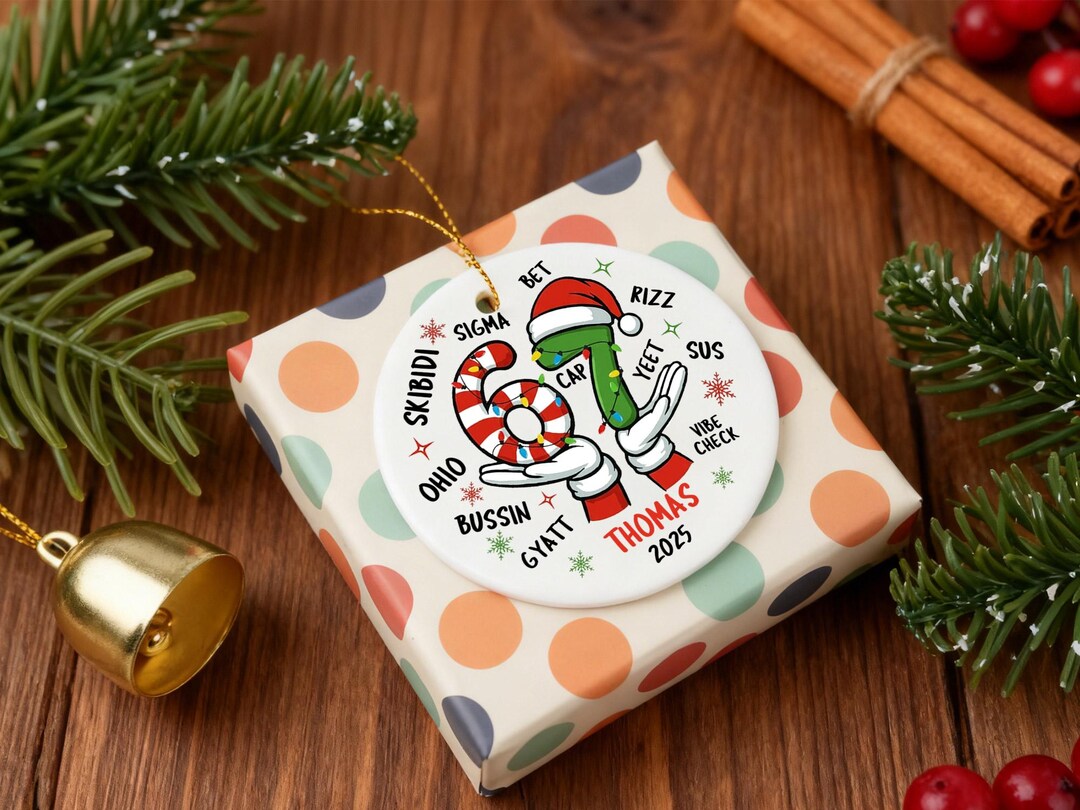 Ornament Rizz Personalized Gen Z Slang Christmas Ornament 2025 • Skibidi Sigma Rizz ...