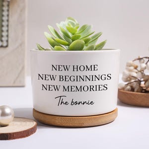 Personalized First New Home Plant Pot,Housewarming Gift For Couples,New Home Occasion,My First Home Keepsake Planter,Friends Moving In Gifts