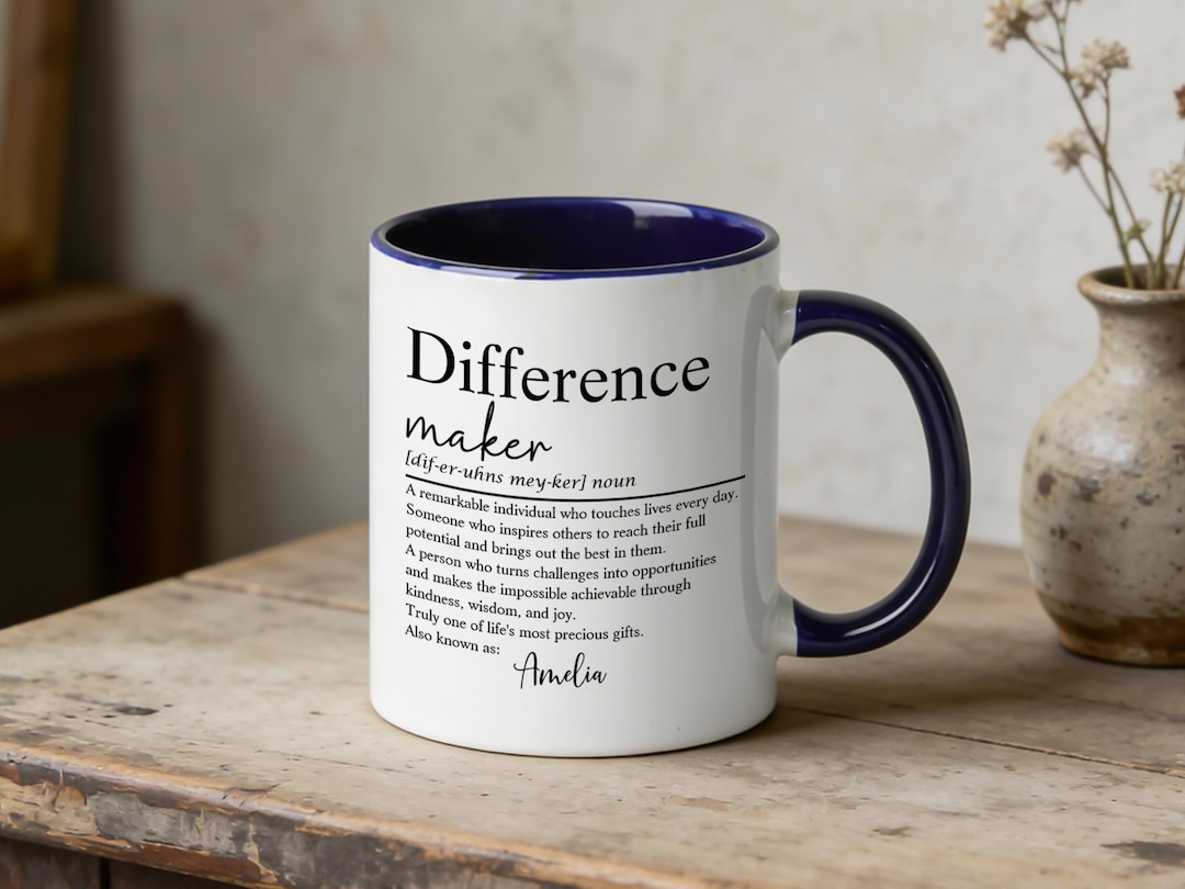 Custom Differences Image Custom Difference Maker Mug, Personalized Teacher Appreciation Gift ...