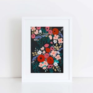 Flowers and Sprigs, Art, Illustration, Print image 1