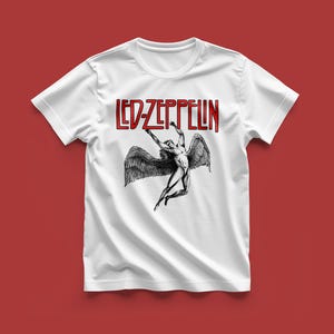 Personalized Led Zeppelin T-Shirt Retro Rock Band Graphic Tee
