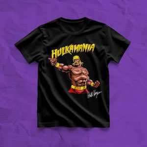 Hulk Hogan Hulkamania Shirt | Retro Wrestling Tee | Vintage WWE Wrestling Legend T-Shirt