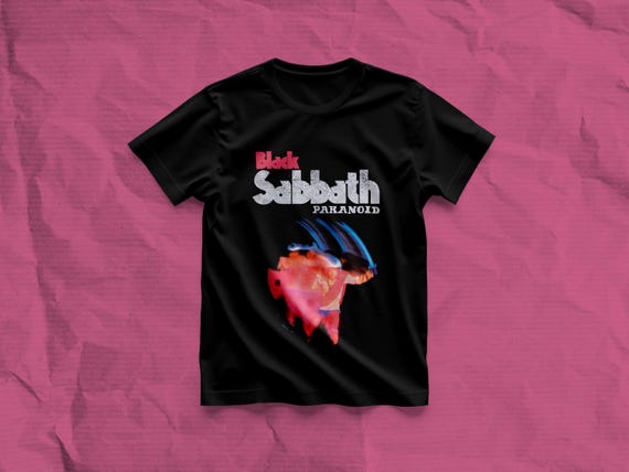 Inspired Black Sabbath-Paranoid T-Shirt- Ozzy Osbourne Shirt