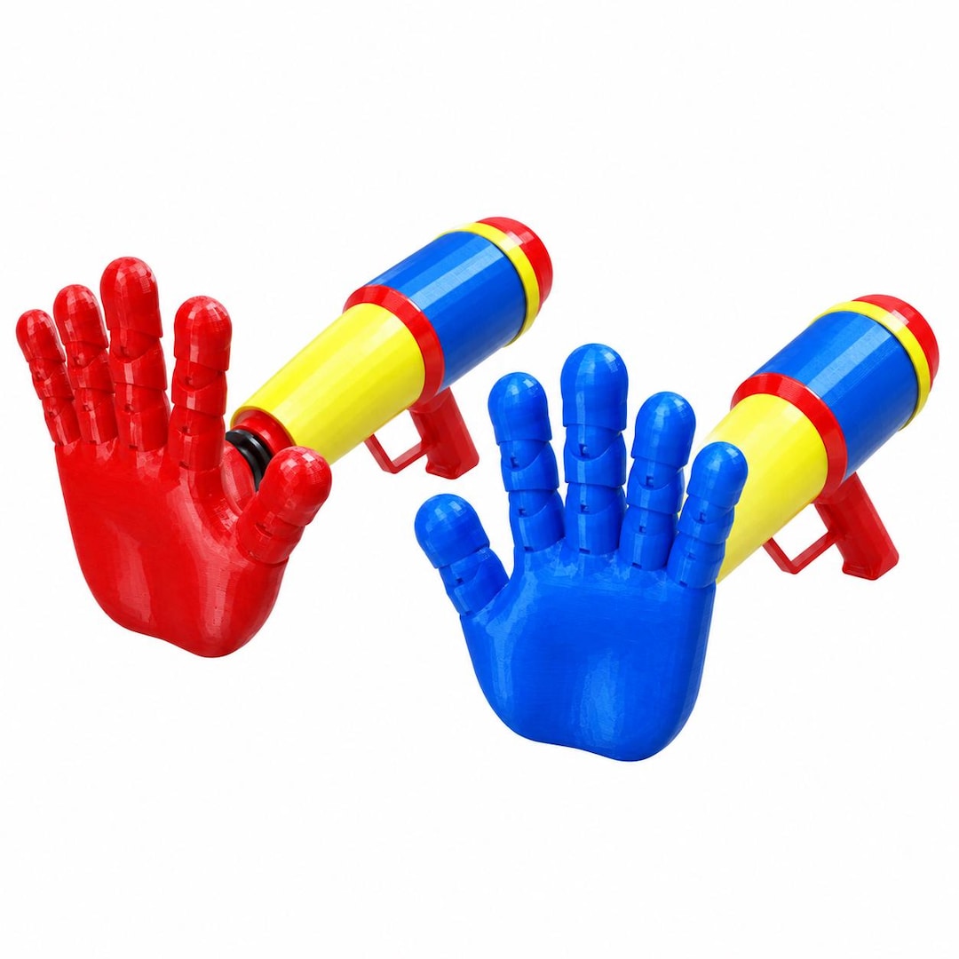 Red Day Prop Red & Blue Hand Blaster Prop Set, Cosplay Pair, Horror Prop - Etsy