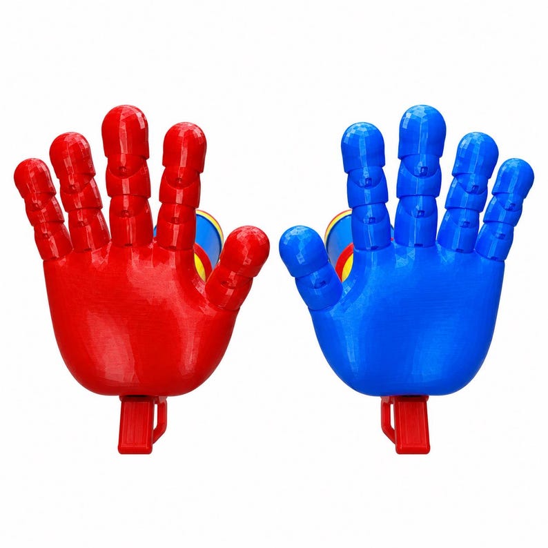Red & Blue Hand Blaster Prop Set, Cosplay Pair, Horror Prop - Etsy