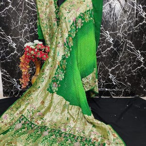 bandhani saree
