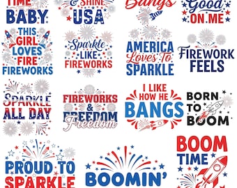 Funny 4 juillet Couples SVG, conception patriotique de pétard (fichiers svg, png, eps, dxf)
