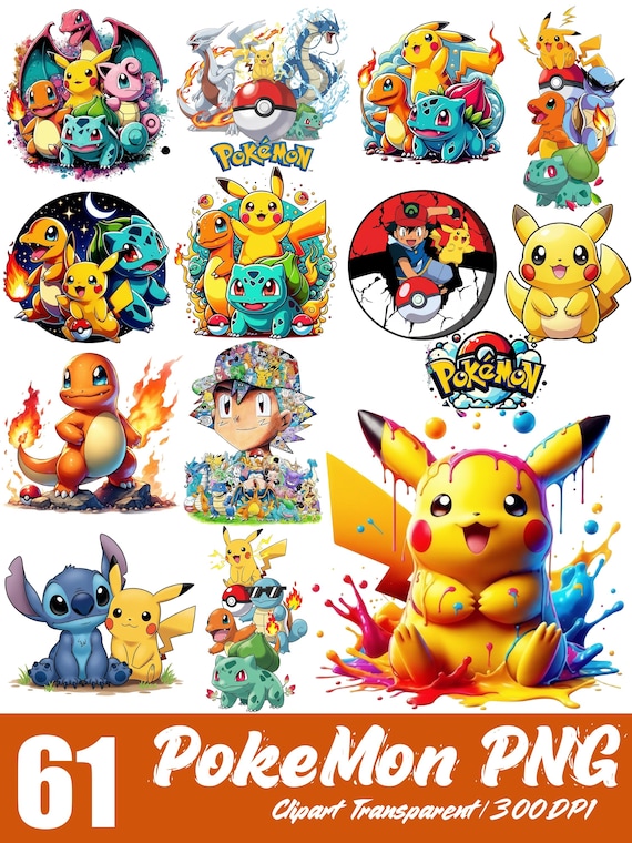 Pokemon PNG Clipart Bundle, 4k digital papers, Sublimation Pokeball png, anime pokeball png cliparts bundle, pokemon ogs sublimation png