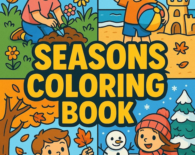 Printable Seasons Coloring Pages Instant Download - Etsy Canada
