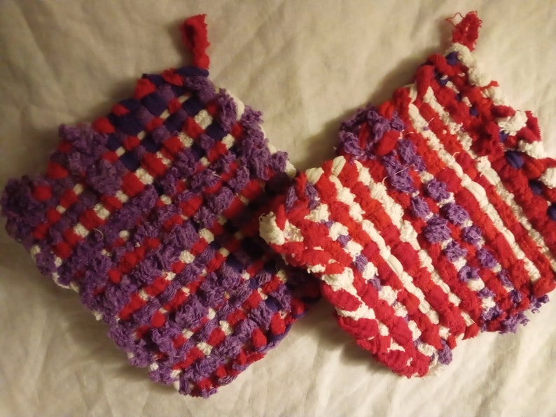 Handmade Pot Holders from recycled materials Choose from MANY Etsy