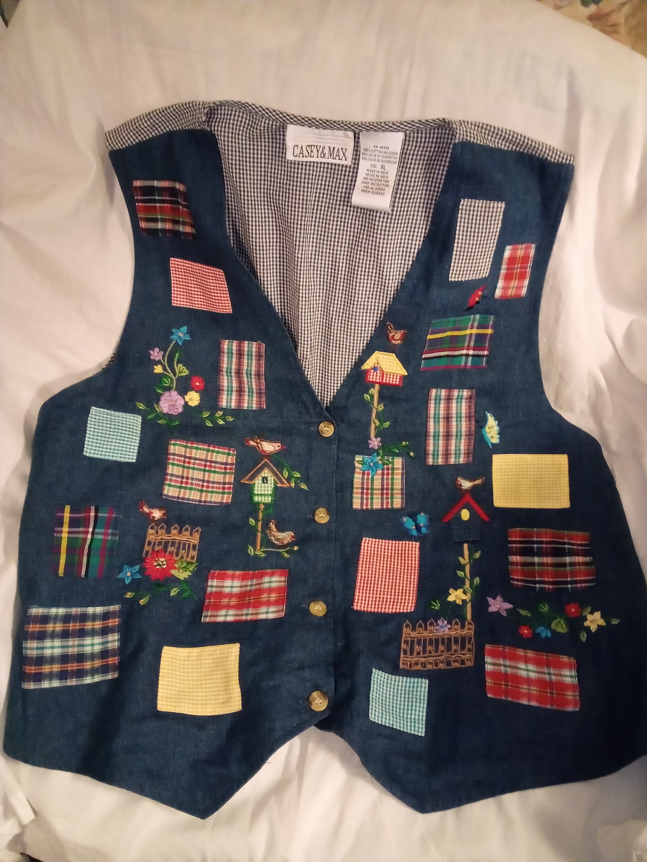 lightweight denim vest