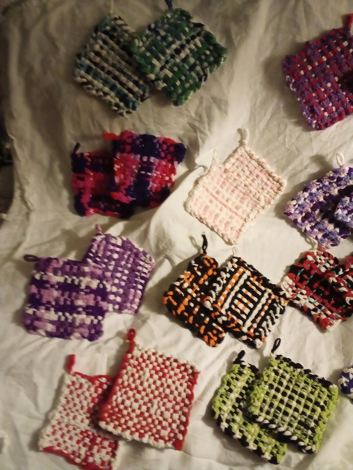 Handmade Pot Holders from recycled materials Choose from MANY Etsy