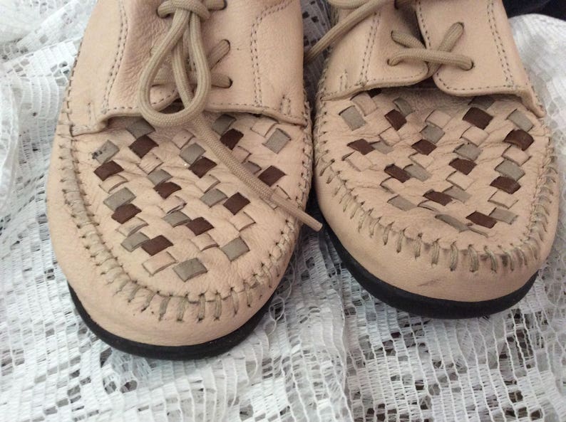 Shoes Mushrooms Brand Soft Leather Enclosed Tie Huaraches 3 | Etsy