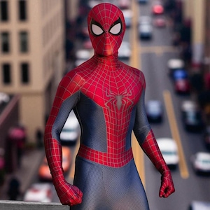 Spiderman Cosplay Costume Superhero Suit Adults Boys Male Full Bodysuit Jumpsuit Halloween Men TASM 2