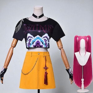 KPop Demon Hunters Mira Cosplay Costume Wig Women Girls Halloween Carnival Comic-con Party Role Playing Outfits
