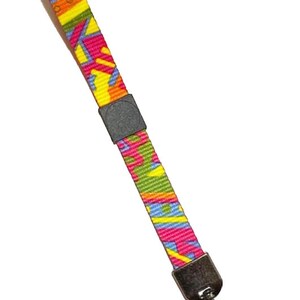 Colorful Wristlet Key Ring: 360 Rotating Split Ring