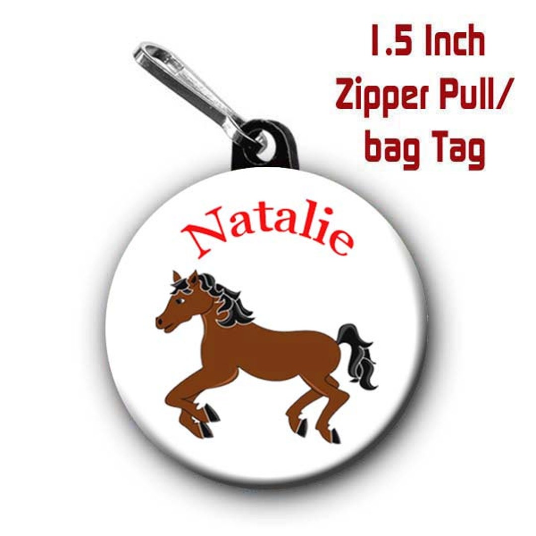 Horse Zipper Pull Pinor Personalized With the Name of Etsy