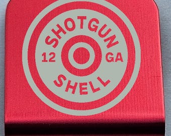 Shotgun Shell Cap Brim Clip, Laser Engraved