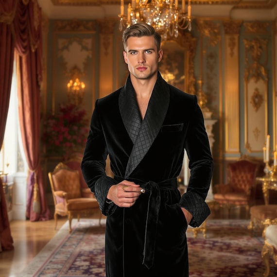 luxury dressing robe Cashmere & Merino Luxe Dressing Gown