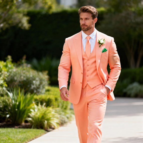 peach dress shirt and tie Buy Mens Peach Color Dress Shirt & Tie Set