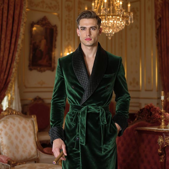 green designer dressing gown Green Luxury Evening Dress main image 0
