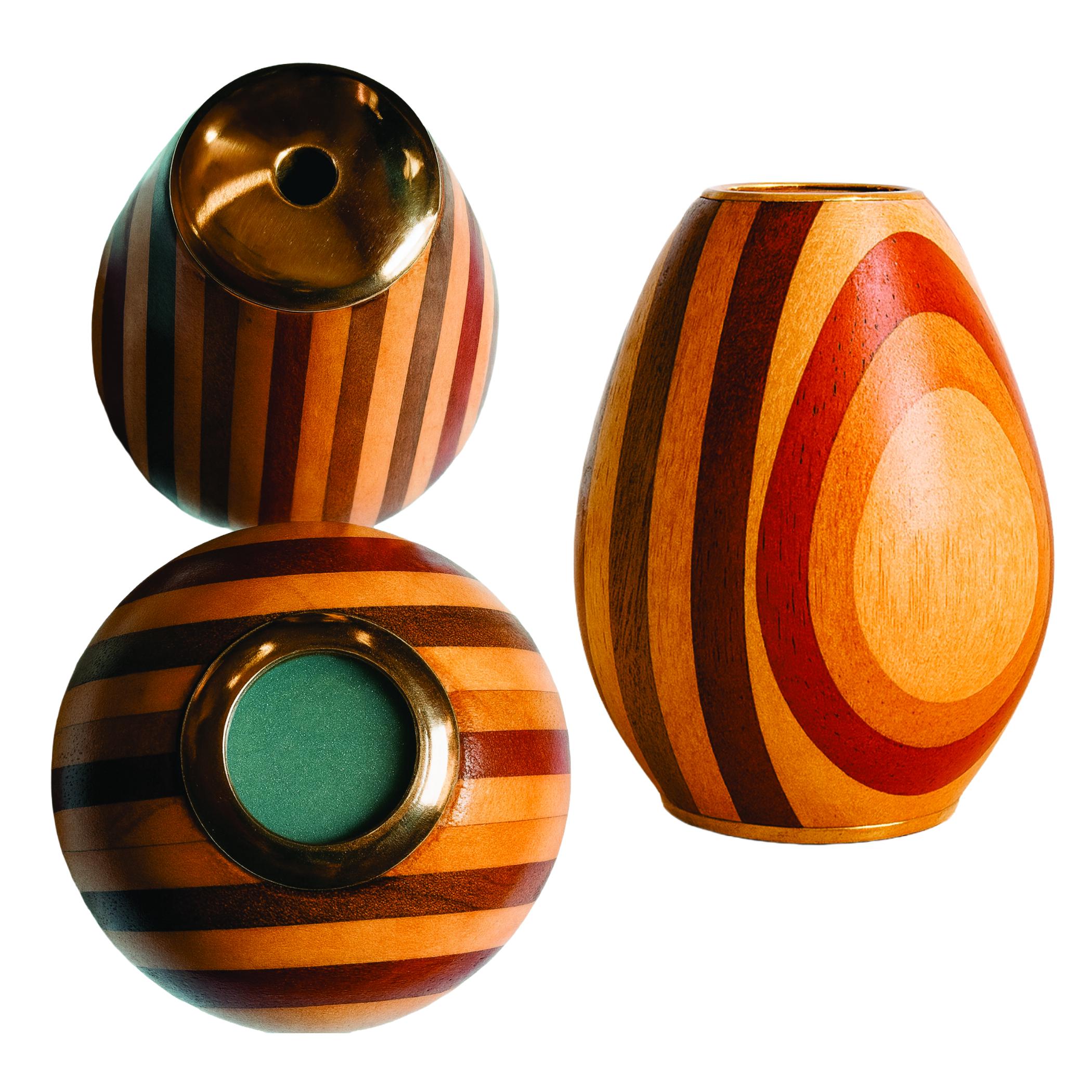 Handmade Wooden Kaleidoscope Striped Wood Inlay Kaleidoscope Optical Toy for Kids & Adults Unique Wooden Gift Desk Decor Collectible