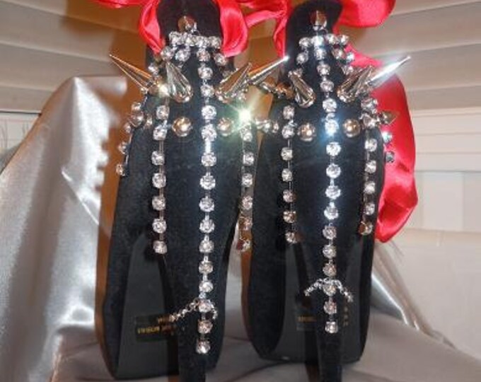 spiked platform heels