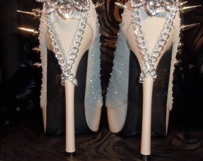 spiked platform heels