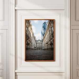 London Gherkin Print: Modern Architecture Photography, Urban Decor