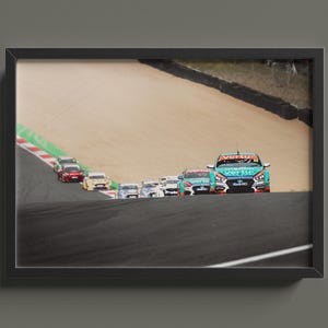 Tom Ingram BTCC Championship Print – Hyundai i30N Racing Poster, Brands Hatch Motorsport Art