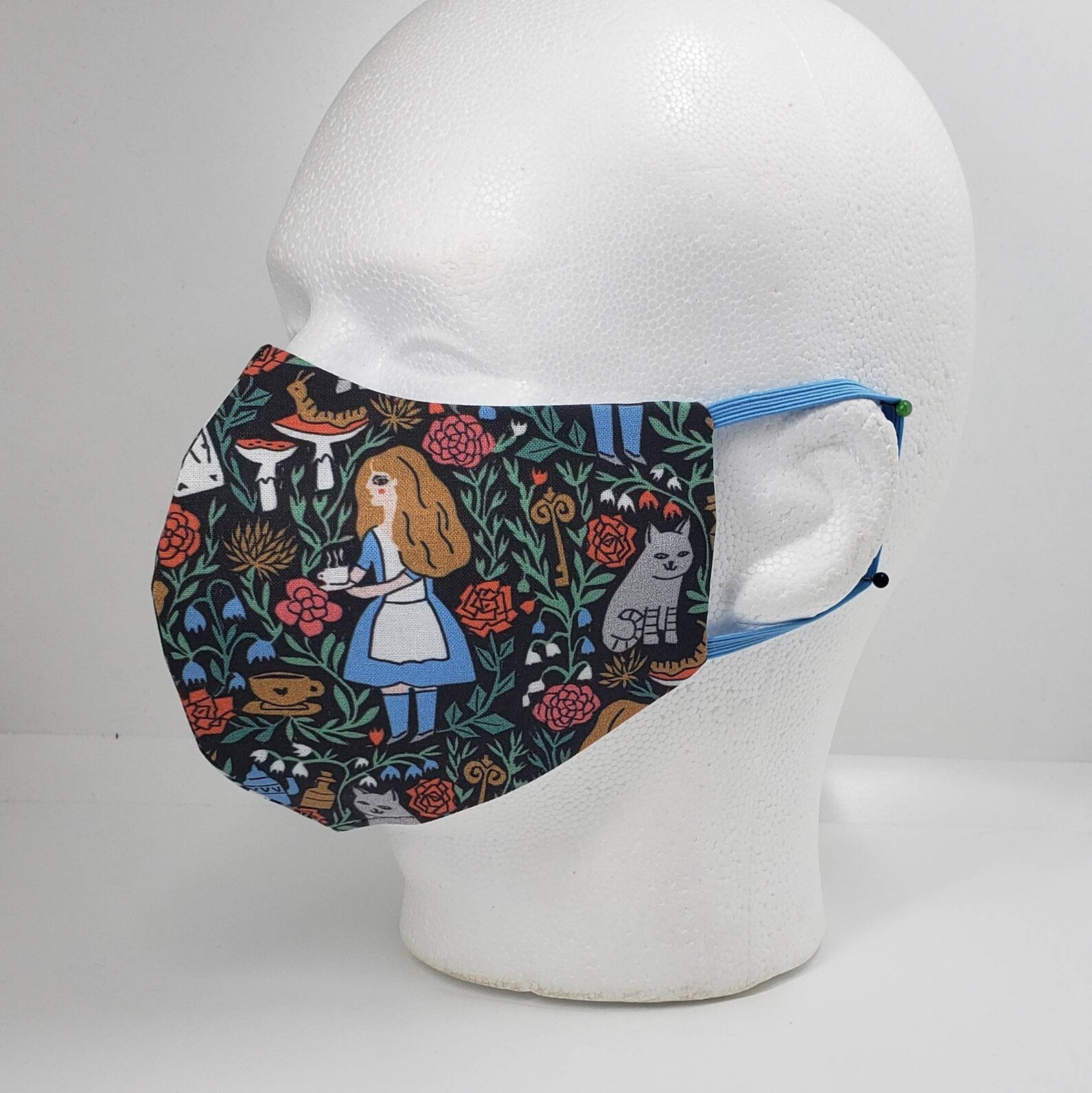 Alice in Wonderland Face Mask Washable and Cotton Etsy