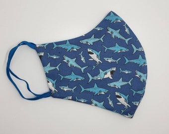 Shark Face Mask - Etsy