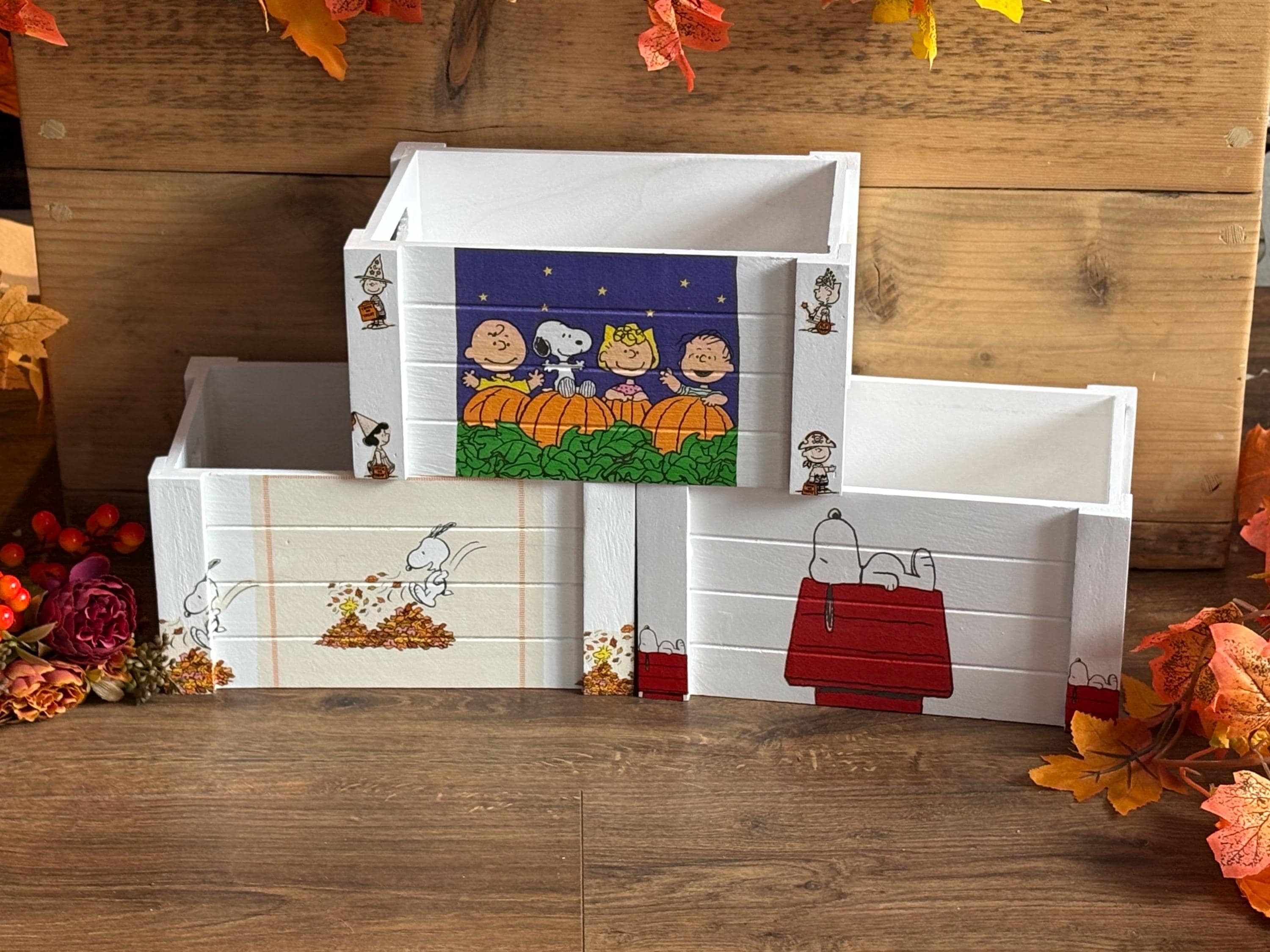Snoopy Wooden Box - Etsy
