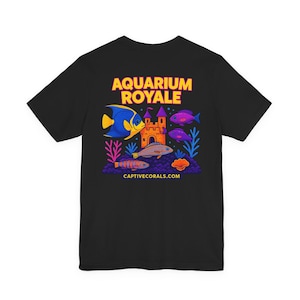 Neon Reef Tank Fish Shirt, Aquarium Royale Tee for Saltwater Addicts, Clownfish Goby Tank Top