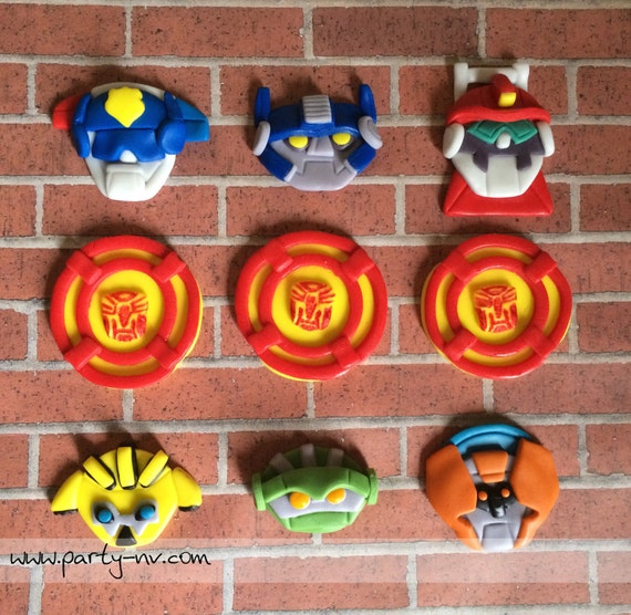 EDIBLE (Fondant Toppers) - Rescue Bot Inspired Il_570xn