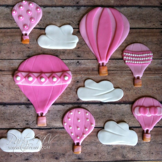 EDIBLE (Fondant Toppers) - Hot Air Balloons Il_570xn