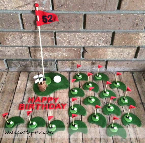 EDIBLE - Golf 18-Hole Cake & Cupcake Decor Il_570xn