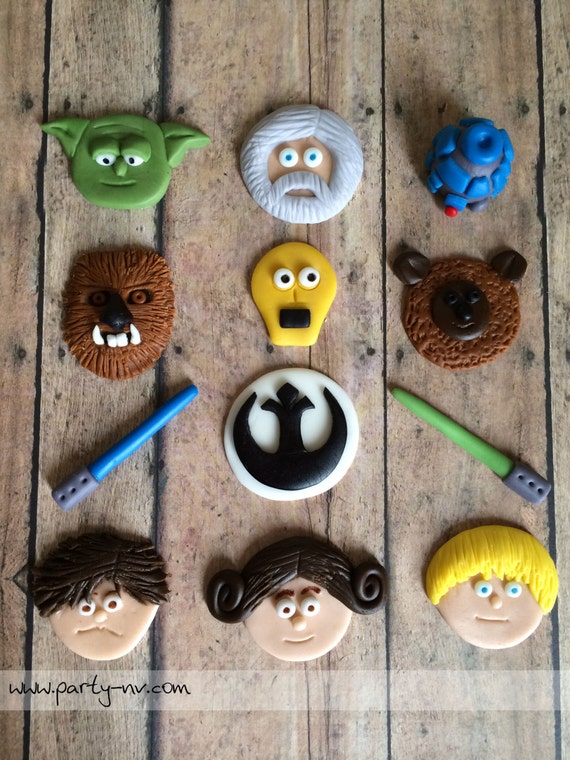 EDIBLE (Fondant Toppers) - Star Wars Rebel Alliance Inspired Il_570xn