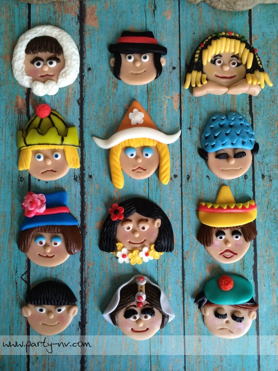 EDIBLE (Fondant Toppers) - It's a Small World Inspired Il_570xn