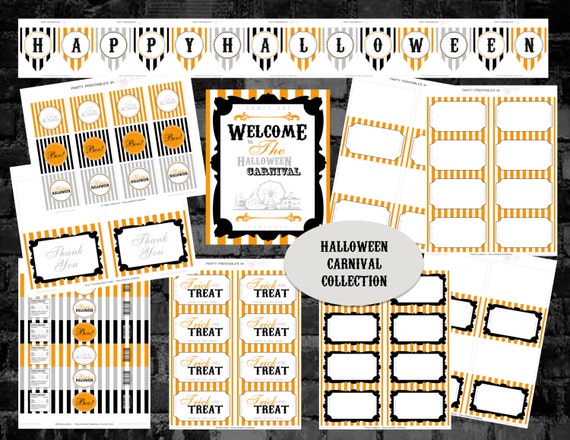 INSTANT DOWNLOAD - Halloween Carnival Collection Il_570xn