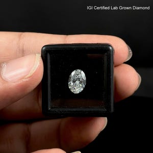 IGI Certified Oval Lab Grown Loose Diamond | Certified Lab Diamond for Engagement Ring | Sustainable Loose Stone for Customize Jewelry