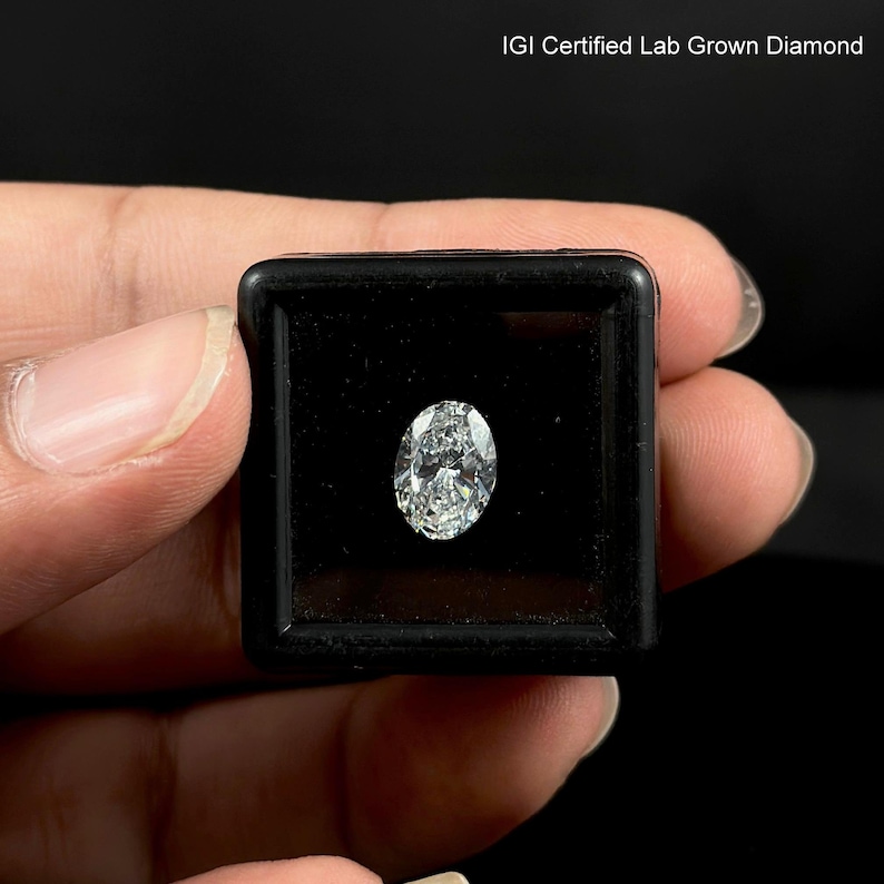 IGI Certified Oval Lab Grown Loose Diamond | Certified Lab Diamond for Engagement Ring | Sustainable Loose Stone for Customize Jewelry