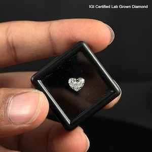IGI Certified Heart Cut Loose Lab Grown Diamond | 1.00 To 5.00 CT Heart Diamond For Solitaire Jewelry | Eco-Friendly Loose Stone For Her