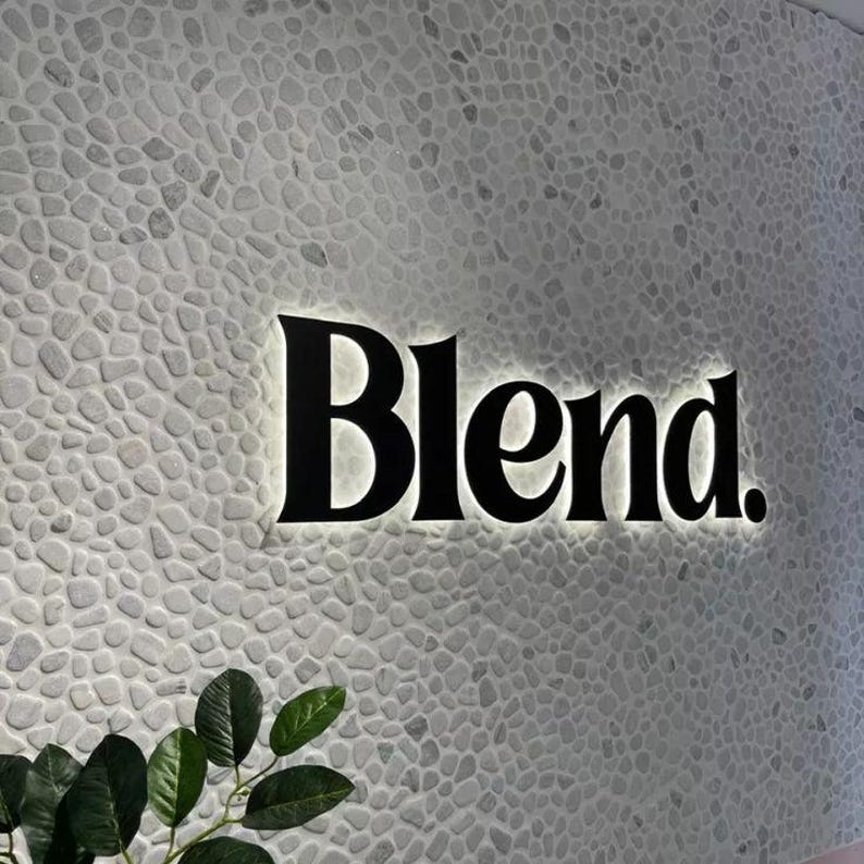 Custom Edge Lit Letters – Sleek Side Glow Signage for Modern Spaces - Etsy