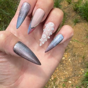 Cat eye press on nails