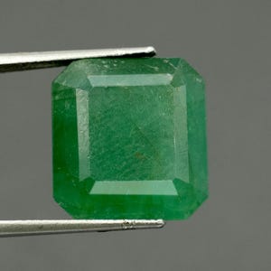 Gecertificeerde AAA Zambiaanse smaragd losse steen – natuurlijke groene achthoekig geslepen smaragd voor het maken van sieraden